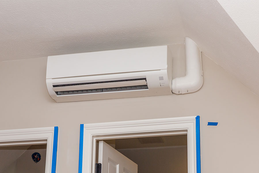 New ductless HVAC wall unit installed in Manasquan NJ